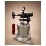 Vintage Electric Soldering Iron Furnace Lamp