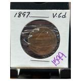 1897 Indian Head One-Cent Coin