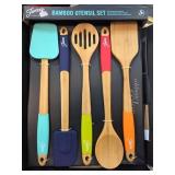 Fiesta Bamboo Utensil Set, 5 Pieces