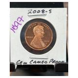 2008-S Lincoln Cent Gem Cameo Proof