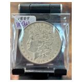 1889 Morgan Silver Dollar in Protective Case