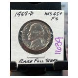 1959-D Jefferson Nickel MS65+ FS