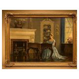 Vintage "Song of Love" Lithograph by M. Ditlef