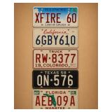 5 US State License Plates