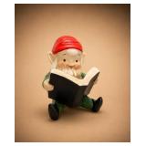 Homco Japan Ceramic Elf Figurine Reading Book