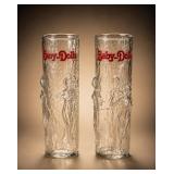 Baby Dolls Textured Glass Tumblers Pair