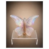 Fenton Glass Iridescent Butterfly Figurine