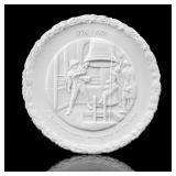 Fenton White Milk Glass 1976 Bicentennial Plate