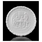 Fenton White Milk Glass Bicentennial Plate