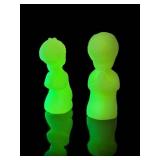 Fenton Custard Uranium Glass Praying Children