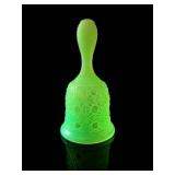Fenton Custard Uranium Glass Dinner Bell