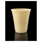 Fenton Art Glass Vase, Satin Custard