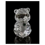 Fenton Crystal Guiding Bear August Birthstone