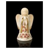 Fenton Vintage Satin Custard Glass Angel Bell