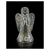 Fenton Iridescent Glass Angel Figurine 6"