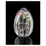 Fenton French Opalescent Ribbed Egg Figurine