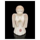 Fenton Burmese Glass Praying Angel Figurine
