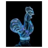 Fenton Willow Green Mini Rooster Figurine