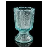 Fenton Blue Opalescent Paneled Daisy Toothpick