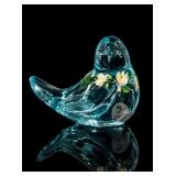 Fenton Aquamarine Blue Songbird Figurine