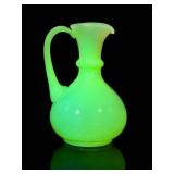 Fenton Custard Glass Glossy Water Pitcher