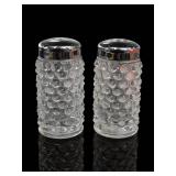 Fenton Crystal Hobnail Salt and Pepper Shakers