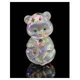 Fenton Glass Hand-Painted Barnaby Bear Figurine
