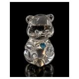 Fenton Art Glass Birthstone Bear Figurine