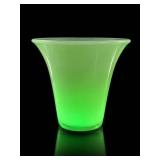 Fenton Custard Uranium Glass Jadeite Flared-Vase