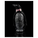 Fenton Black Glossy Glass Penguin Figurine