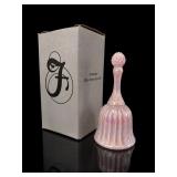 Fenton Shell Pink Iridescent Faberge Bell