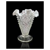 Fenton French Opalescent Hobnail Vase