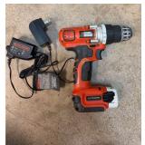 Black+Decker 20V Lithium Drill With Charger