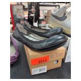 Me Too Black Leather Ballet Flats Size 8