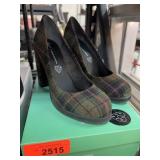 BC Footwear Plaid Heels Size 7.5