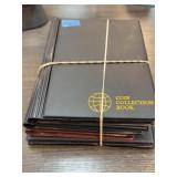 4 Empty Coin Collection Books