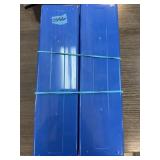 Two Blue Plastic Coin Storage Cases