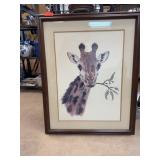 Joaquin Mane Vaux Giraffe Print, 39.5" x 31.5