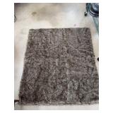 Faux Fur Throw Blanket, 60" x 53"