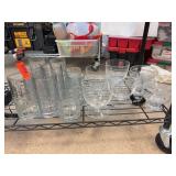 Clear Glassware Set, 15 Pieces