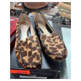 Kenneth Cole Leopard Print Loafers, Size 7