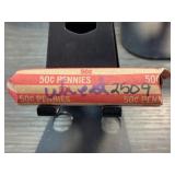 50Â¢ Roll of Pennies in Paper Wrapper