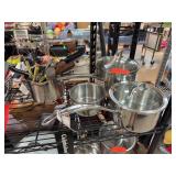 Calphalon Stainless Steel Saucepan Set