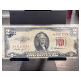 1953-A US $2 Red Seal Note, A48511710A