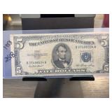 1953 $5 Silver Certificate Note