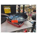 Blue Diamond and Red Copper Fry Pans