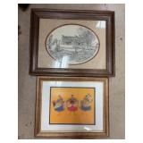 Two Framed Artworks: Don Northcutt Drawing