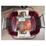 David Burke Roasting Pan With Rack, 17x13x2.4