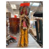 Native American Chief Resin Figurine