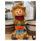 Decorative Scarecrow Figurine With Hat